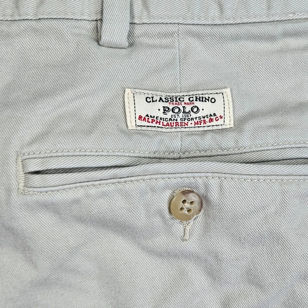 Polo Ralph Lauren Classic Chino Pants Mens 38x32‎ Fits 36x31 Tan Cotton Casual
